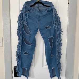 Plus Sized Ripped Jeans